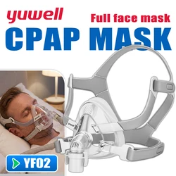 YuWell YF-02 Cpap Mask with Headgear Full Mask Auto CPAP APAP BIPAP For Medical Air Breathing Machine Sleep Apnea Anti Snoring