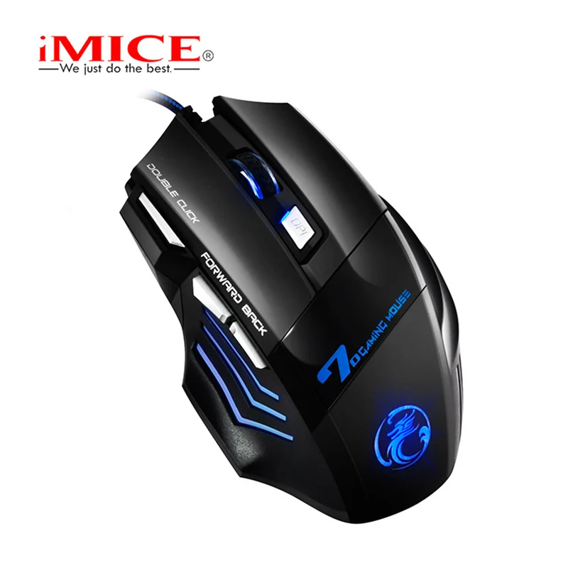 

iMice X7 Ergonomic Wired Gaming Mouse 3200 DPI LED USB Computer Quiet Mouse Gamer Pro Mice Mause With Backlight For PC Laptop