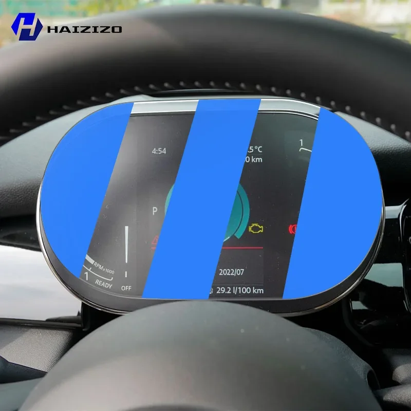 For Mini Cooper 2021-2023 Car speedometer LCD screen protective film anti fingerprint tempered glass accessories anti scratch