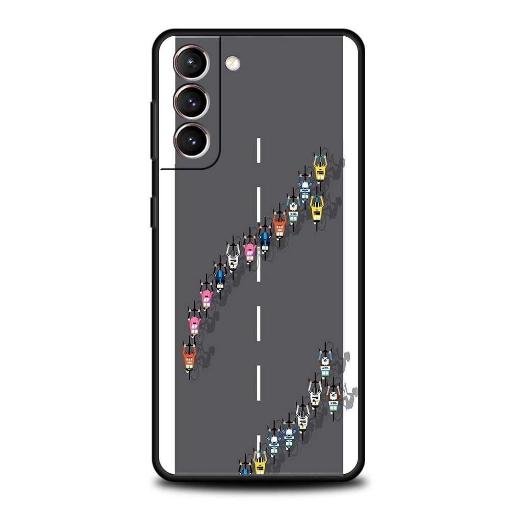 Frankreich Fahrrad Übung Telefon Fall Für Samsung Galaxy S25 Rand S24 S23 S22 Ultra S20 S21 FE 5G S10 S9 plus S10E Soft Cover