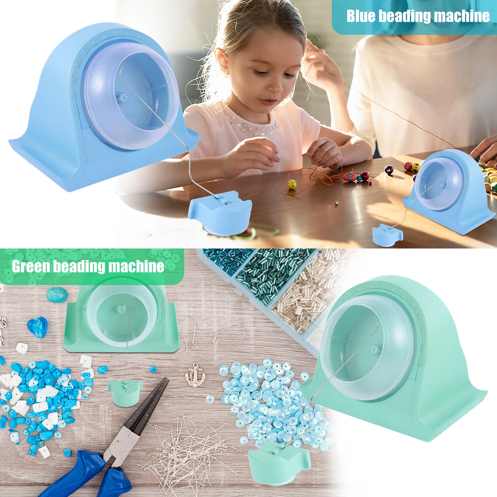 Electric Bead Spinner Efficient Bead Spinner Machine Easy to Use Electric Bead Bowl Spinner Time Saving Clay Bead Spinner with 2