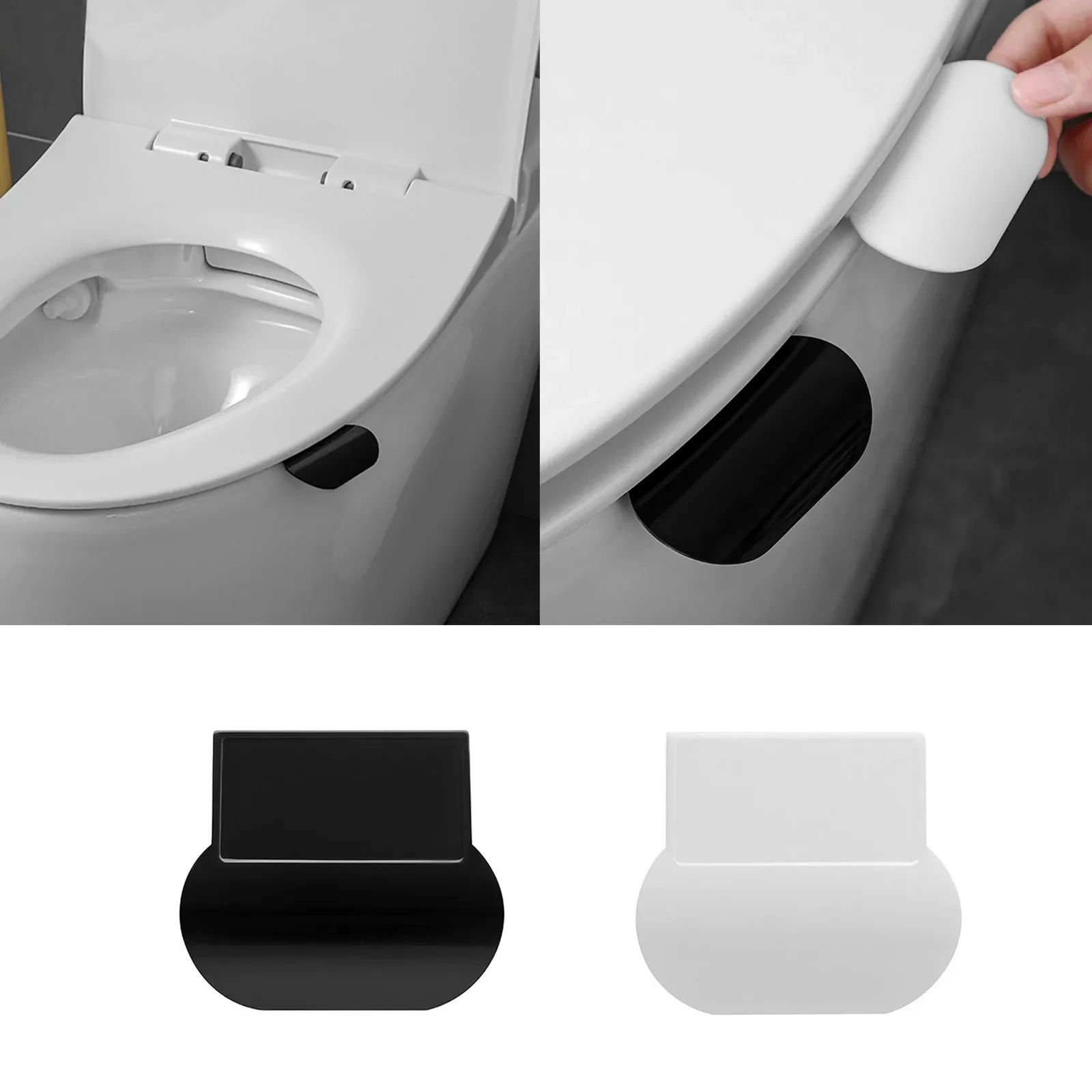 2 Pieces Toilet Seat Cover Lifter Handle Avoid Touching Hygienic Toilet Seat Holder Bathroom Accessories Home Clean Tool