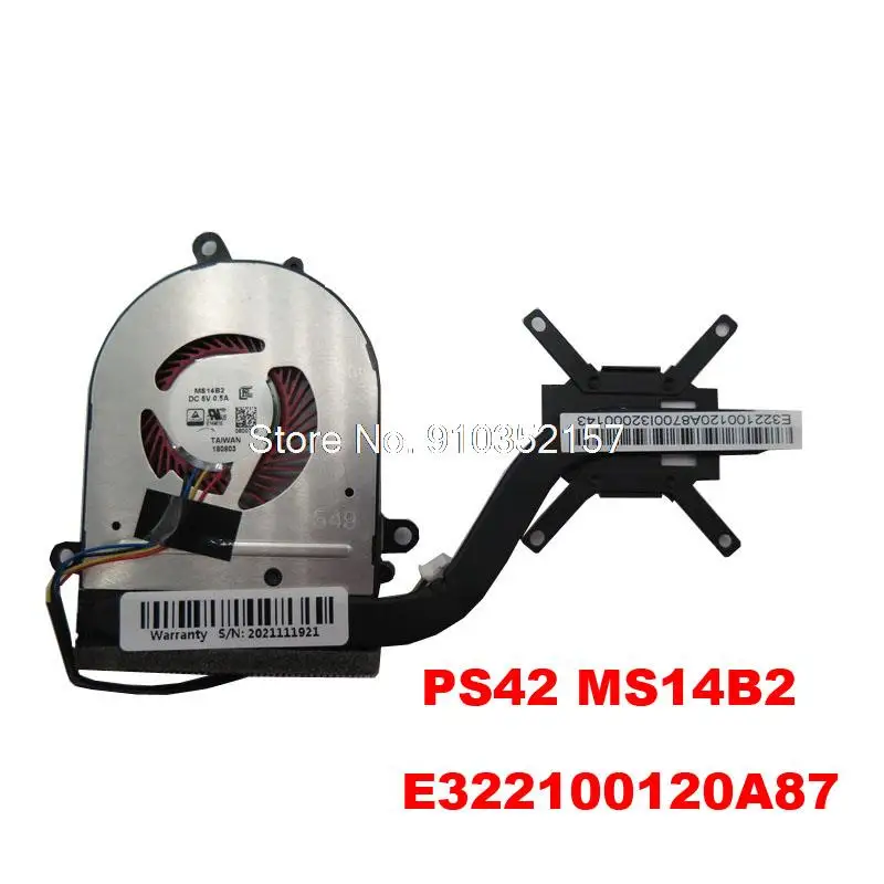 

Laptop CPU FAN&Heatsink For MSI PS42 MS14B2 E322100120A87 MS-14B2-CPU PS42 8RC MS-14B2 New