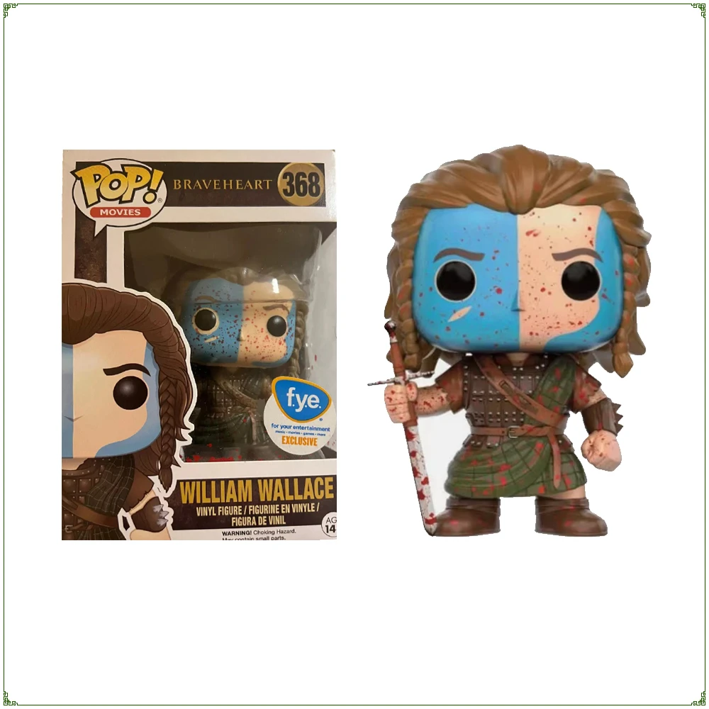 Funko Pop Action Figures Brave Heart Periphery Popular Character William Wallace Q-version Cute Doll Desktop Decoration Toy Gift