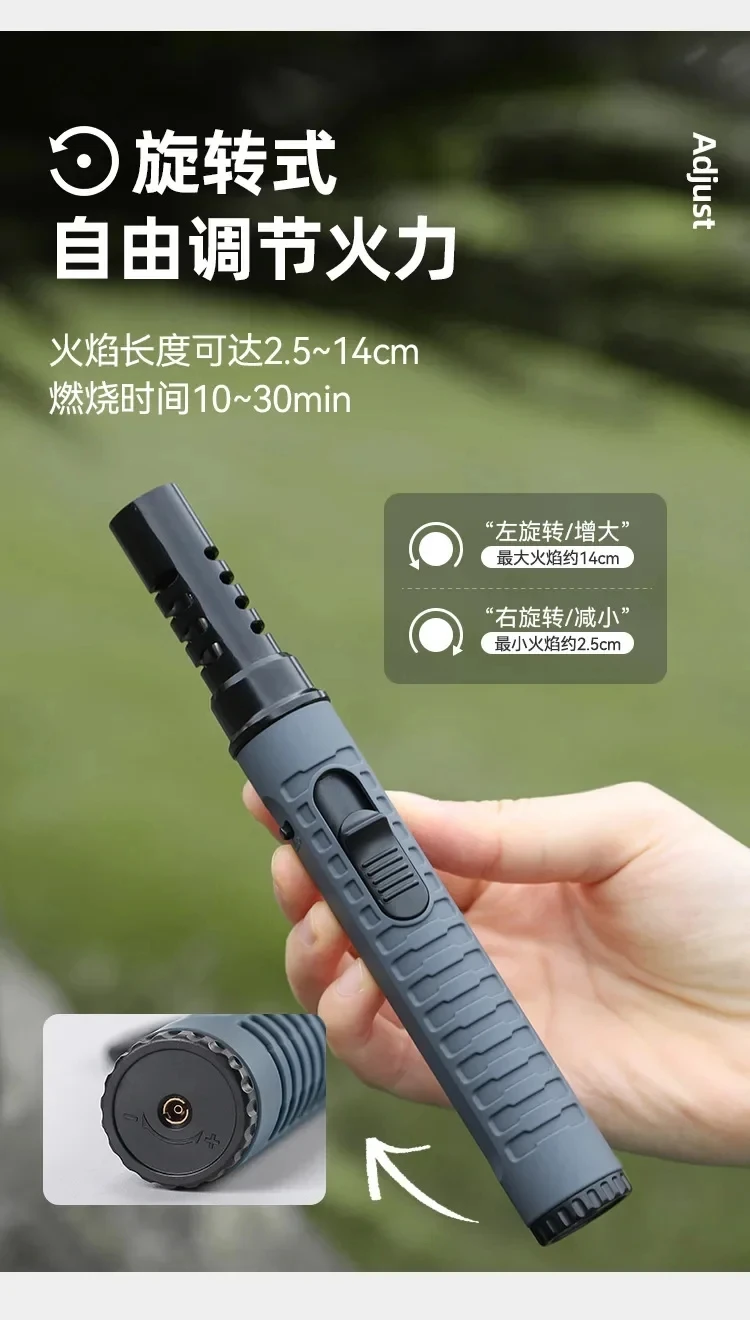 Neues Gasfeuerzeug 1300 ° Outdoor-Camping-Zündvorrichtung, Feuerzeug, Ofenzubehör, Camping-Grill, Flammenwerfer, aufblasbarer Zünder – Detail 5