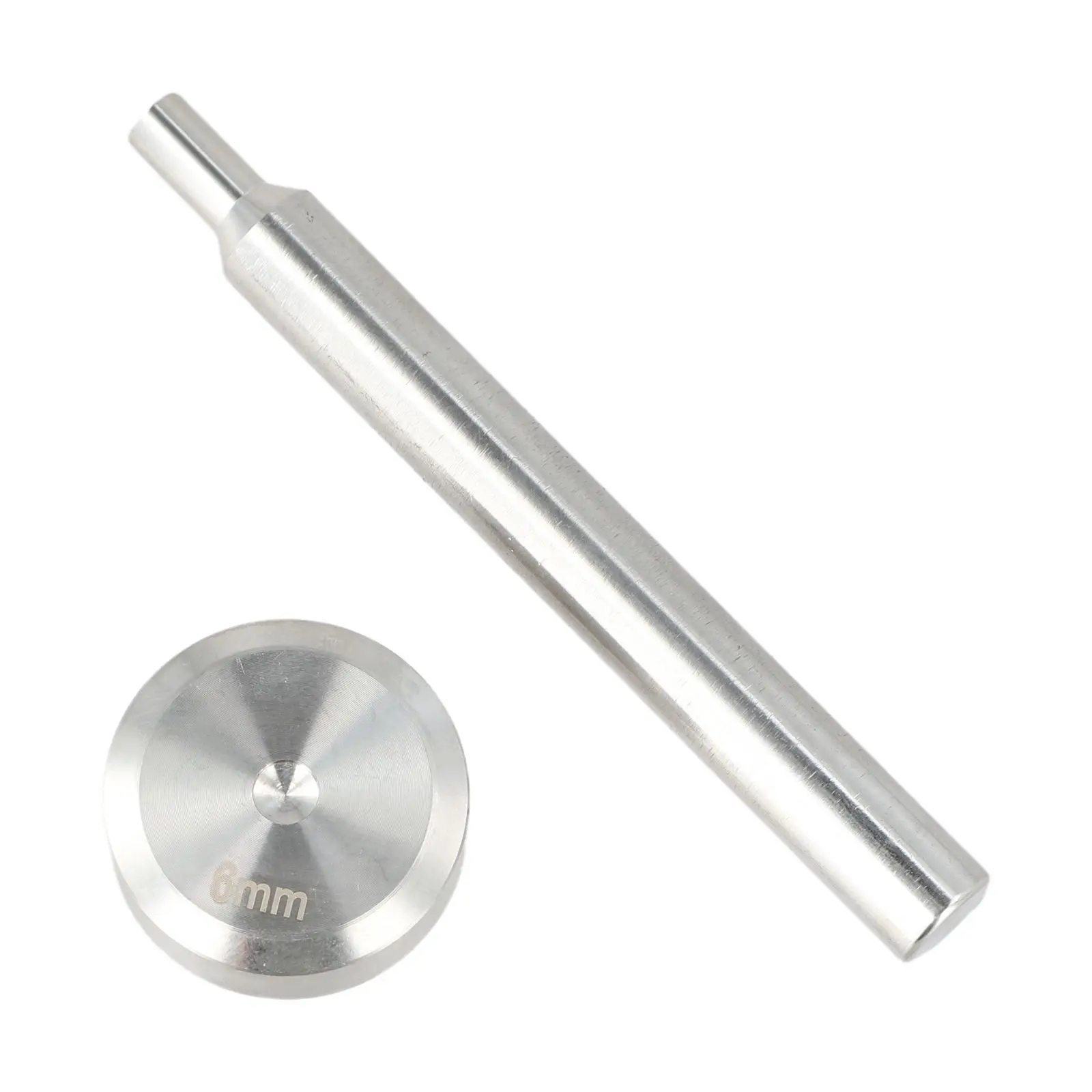 Herramienta de bricolaje de cuero para trabajo de instalación completo, tamaño de 8mm, diferentes aperturas, herramienta de instalación fácil de usar, Color plateado