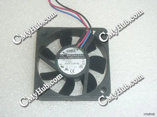 For ADDA AD5012HB-D76 S DC12V 0.14A 5015 5CM 50MM 50X50X15MM 3pin Cooling Fan AD5012HB-D76 S AD5012HB D76 S