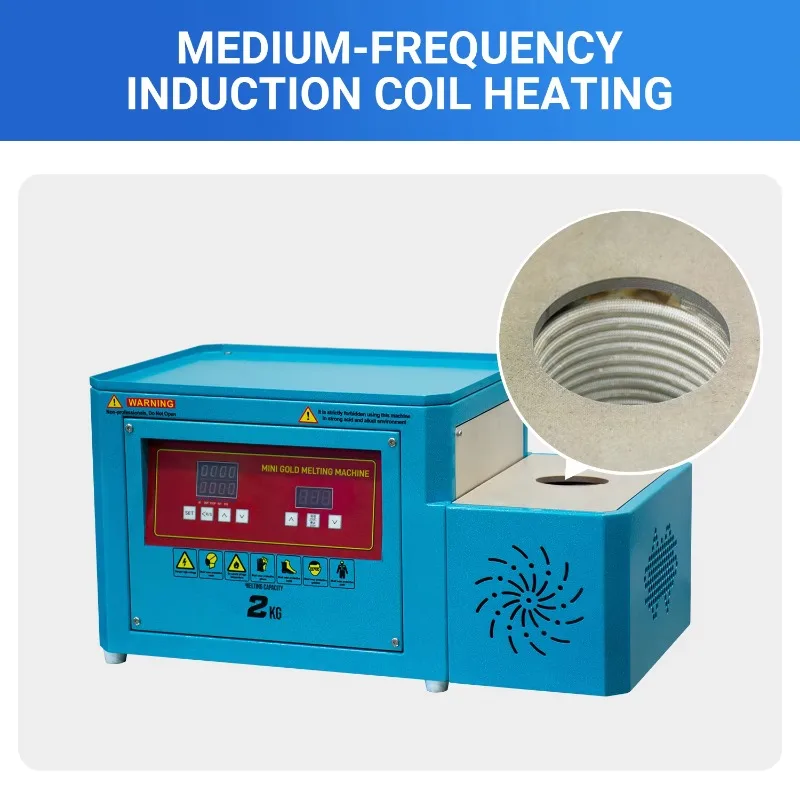 Induction Melting Furnace For Melting Gold And Silver Precious Metals Efficient Small Batch Metals Smelting Jewelry Equipment