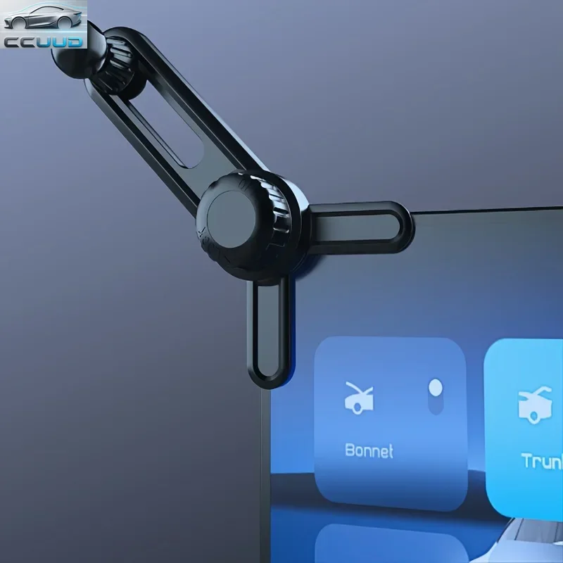 Car Mounted Floating Screen Phone Holder Ball Head Universal 17mm Display Screen Holder GPS Bracket Sticker Base for Model 3/Y/S