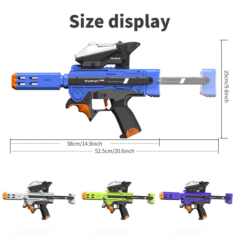 Uzi-子供用電動ウォータージェルボールトイガン、高速、ハイドロゲルマシン、エアソフトエアガン、武器アーム、男の子と男性用の屋外おもちゃ