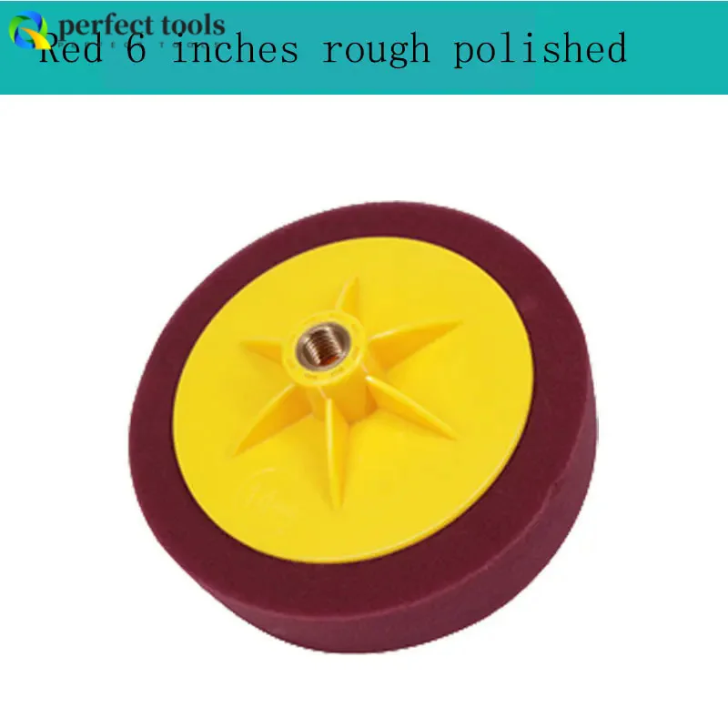 Polishing plate 6 Inch Auto Car Polishing Buffing Polishing Pad Sponge Wheel Waxing Orange 14mm Polishing machine sponge ball