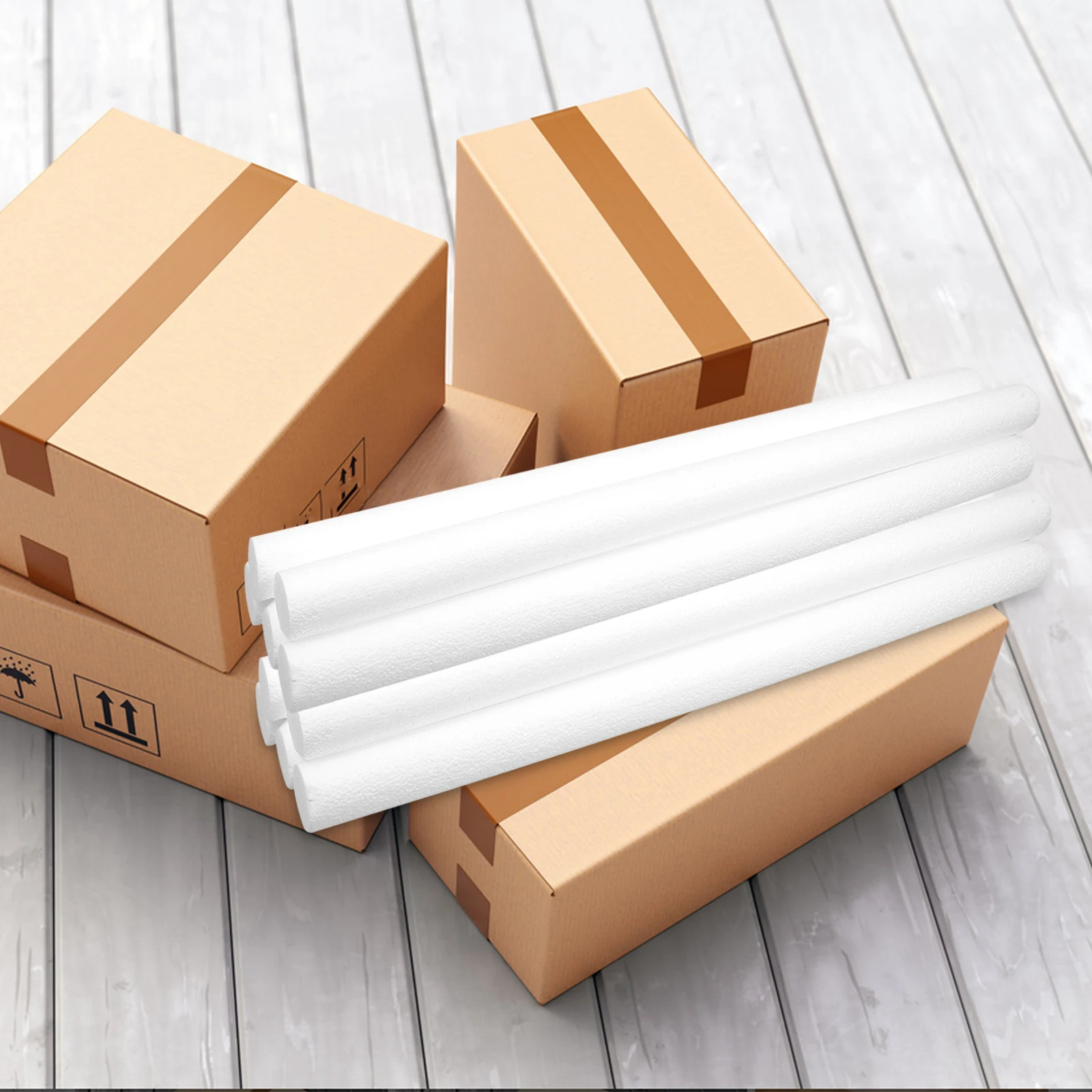 

10pcs Anti Vibration Foam Rods Express Packing Insert For Fragile Items Professional Packing Liner Multi-Use Wrapping Inserts