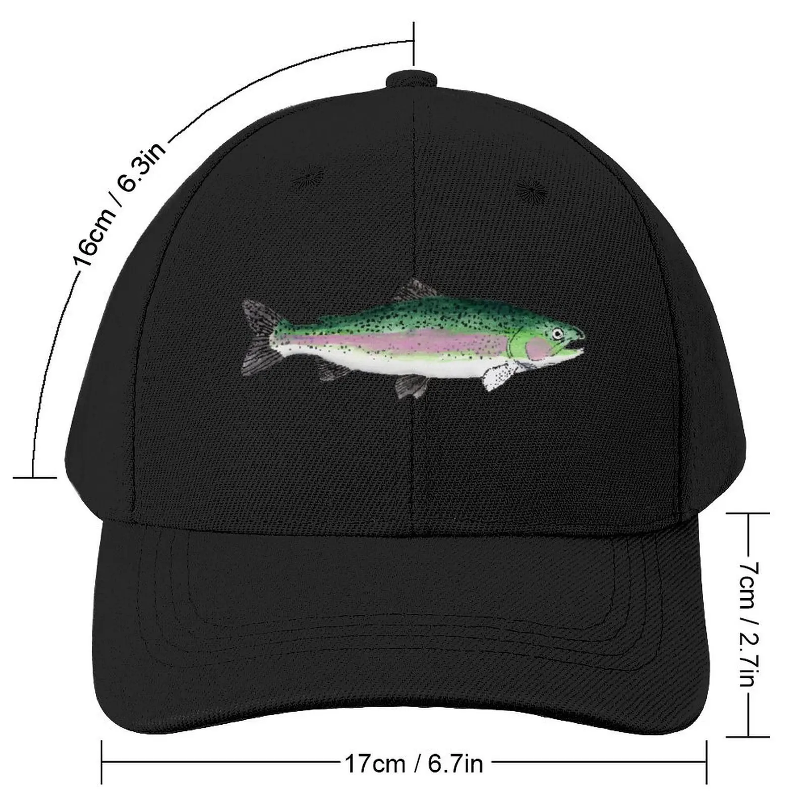 Rainbow Trout Baseball Cap Military Cap Man Streetwear Hat Man For The Sun Men's Caps Women's