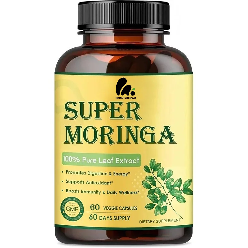 Pure Moringa From Leaves, Used for Immunization, Daily Health Supplement, 60 Capsules