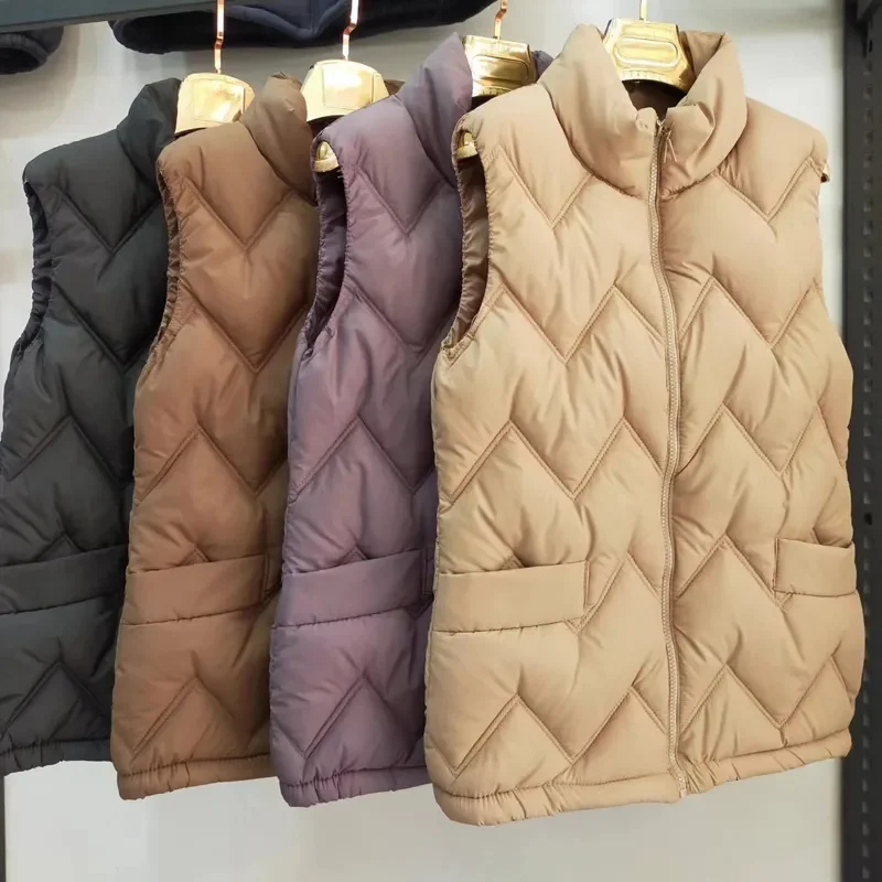 2024 Puffer Women Jackets Coat Woman Vest Autumn Winter Vest Women Veste Femme Parkas Para Mujer Casaco Feminino Clothes