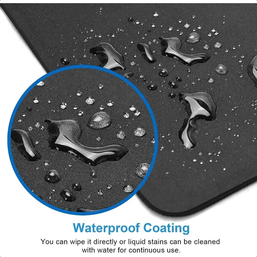 Sunset Ocean Wave Mouse Pad Square Mousepad Waterproof Mouse Mat NonSlip Rubber Base MousePads untuk Kantor Rumah Laptop Travel 9.