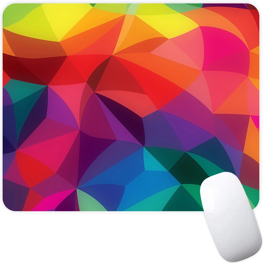 Rainbow Colors Small Gaming Mouse Pad Computer Mousepad PC Gamer Mouse Mat Laptop Mausepad Mouse Carpet Keyboard Mat Desk Pad