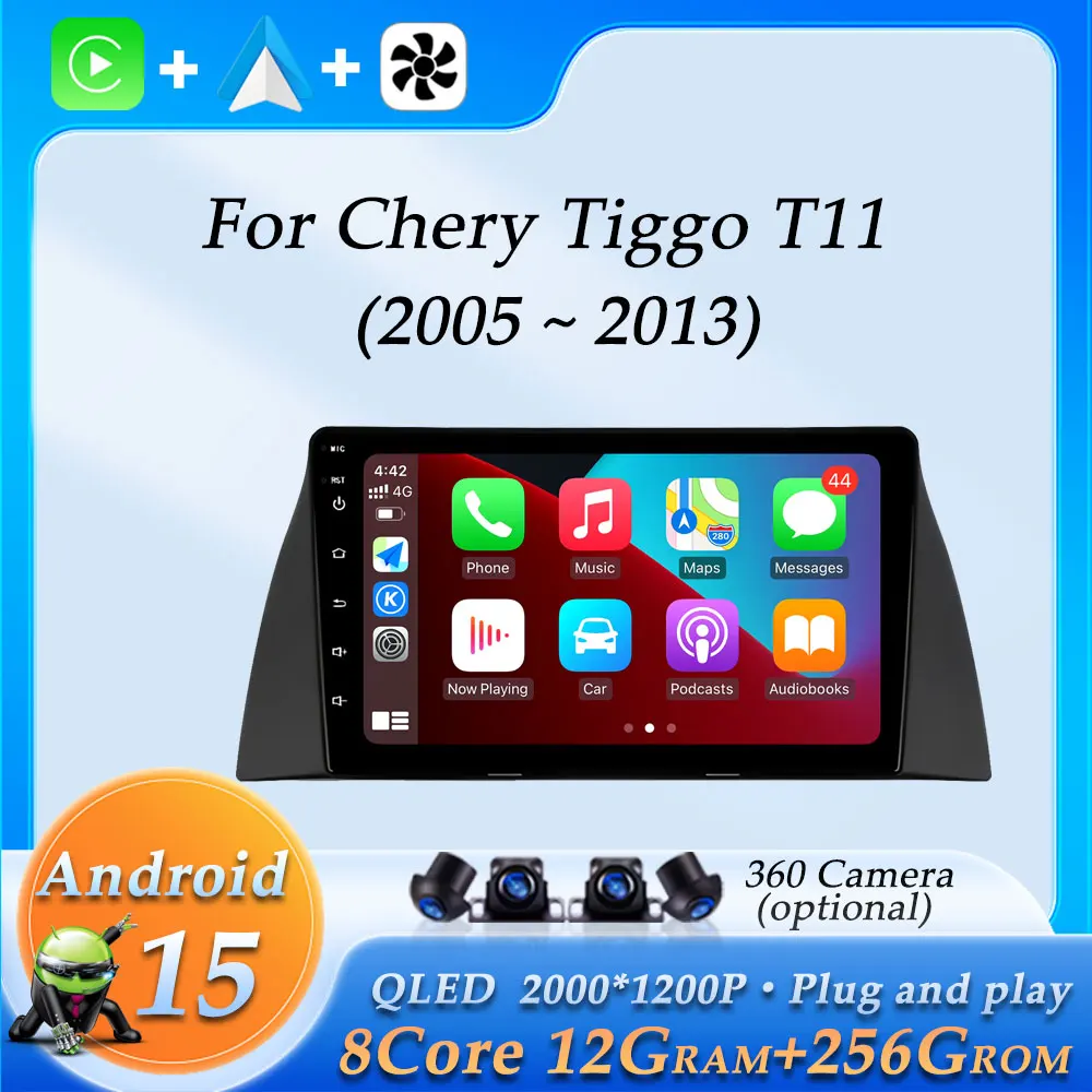 

Car Radio Video Audio Multimedia Player for Chery Tiggo T11 2005 - 2013 DSP Stereo Split Screen GPS Navigation Wireless CarPlay