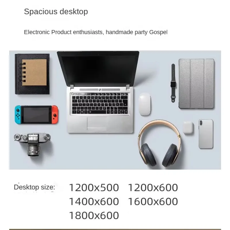 مكتب ألعاب بتصميم عصري RGB قابل للتعديل مع أداة ضبط الارتفاع الكهربائية الدوارة وقابلة للتمديد للاستخدام المكتبي #4