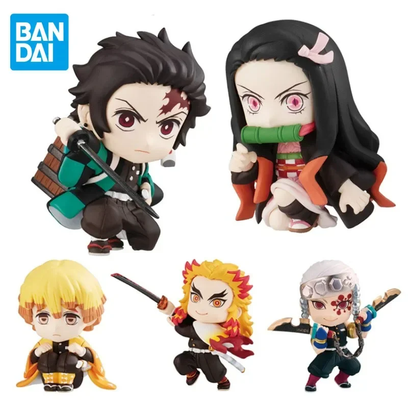 BANDAI Genuine Demon Slayer Anime Figure Zenitsu Uzui Tengen Shokugan Adverge Motion 4 Action Figure Toys For Kids Gifts Model