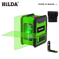 HILDA Laser Level Meter 2-Lines Cross Green Level Laser Horizontal & Vertical Nivel Laser Self-Leveling лазерный уровень