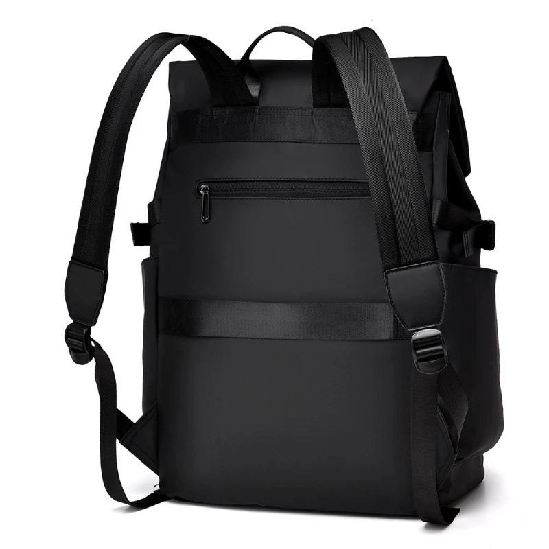 Business Commuter Backpack for Men Waterproof Casual Laptop Bag Flip Cover Design Travel Bag Business Trips Clothing Storage