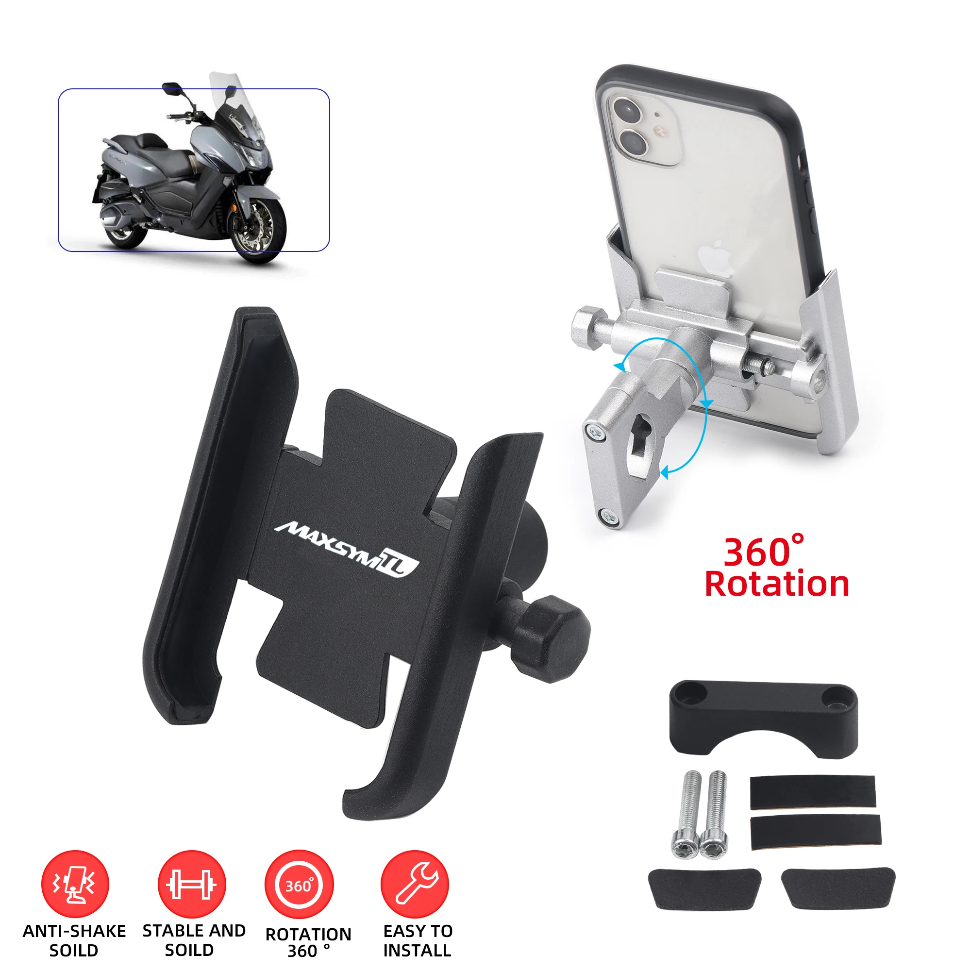 For SYM MAXSYM TL 500 Maxsym TL500 MAXSYMTL 500 2020 GPS Stand Bracket Motorcycle Accessories Handlebar Mobile Phone Holder