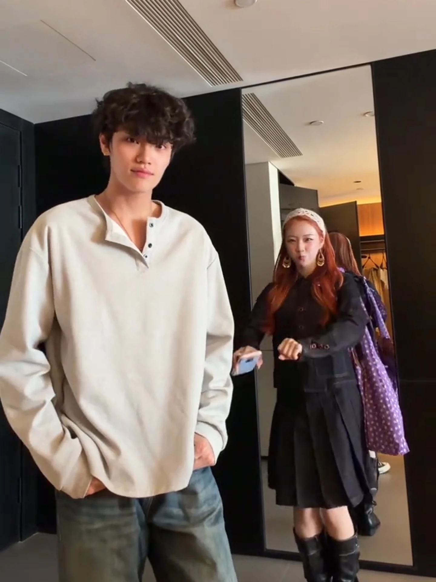 Light ey American Henry Collar Men's Sweatirt Spring Trendy Brand Wer id Long Sve T-irt oulder Heavy Base irt