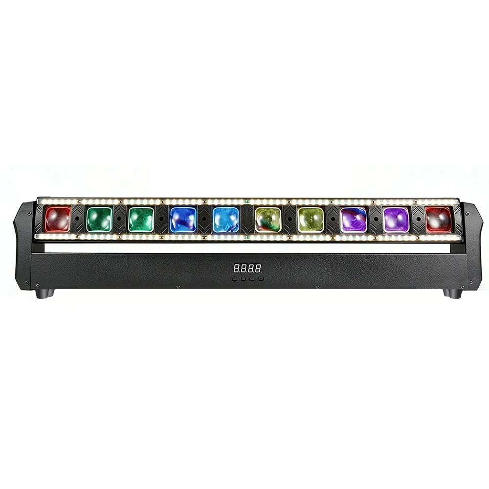 180W Beam Wash LED Stage Bar Light Mini Fixture Colorful Strobe Pixel Control DMX512 Effect Light for Club Event Show