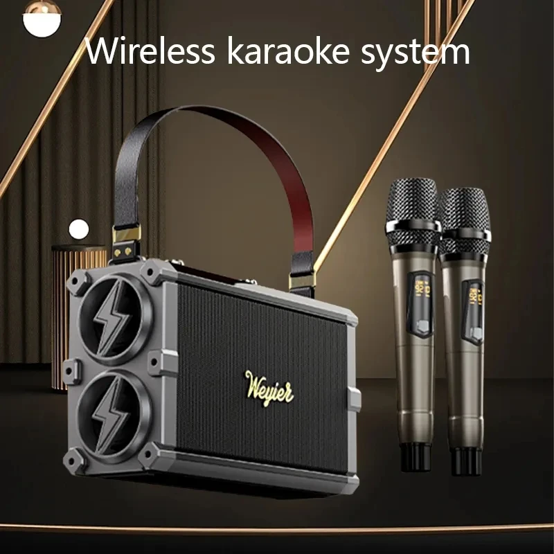 300W Peak Power Home Ktv Audio Set K-song Wireless Microphone All-in-one Karaoke Bluetooth Speakers Home Outdoor Full Equipment