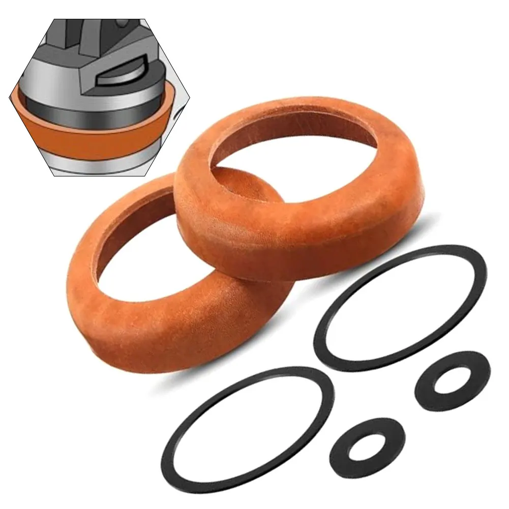 2 set di coperture in pelle di ricambio per pompa a mano tipo 90 con guarnizione O-ring Copri pistone Maniglia Guarnizione della pompa Diametro esterno 90 mm superiore