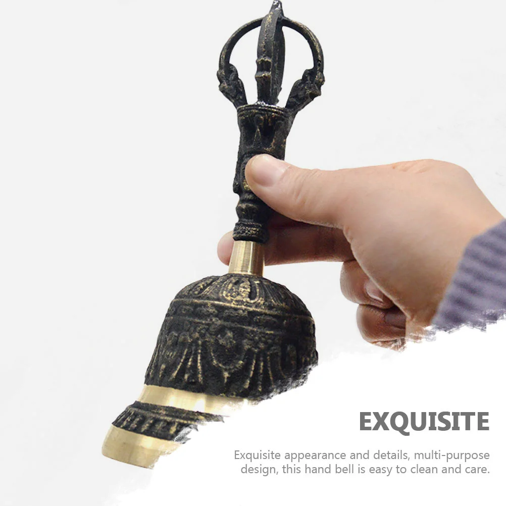 Hand Ring Bell Exquisite Simple Brass Call Interesting Copper Decorative Ornate