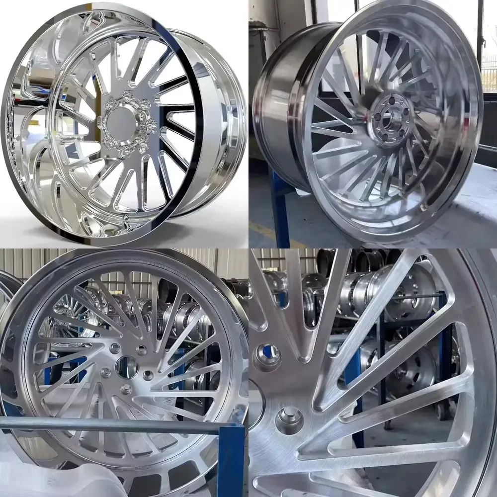 

Custom Chrome PVD Polished Brushed 20x10 20x12 22x14 24x10 24x12 F-150 F-250 2500HD 5x108/114.3 Forged Aluminum Alloy Wheels