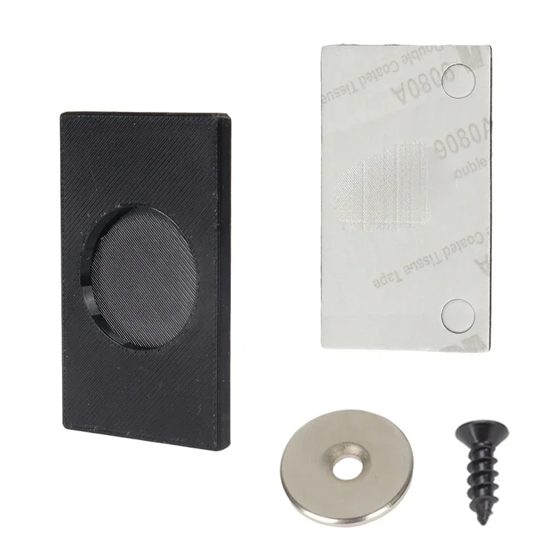 4 Stück starke magnetische Kennzeichenhalter mit Befestigungsschrauben, universelle schwarze Kennzeichenhalterung für Auto, Wohnmobil, Wohnwagen – Detail 8