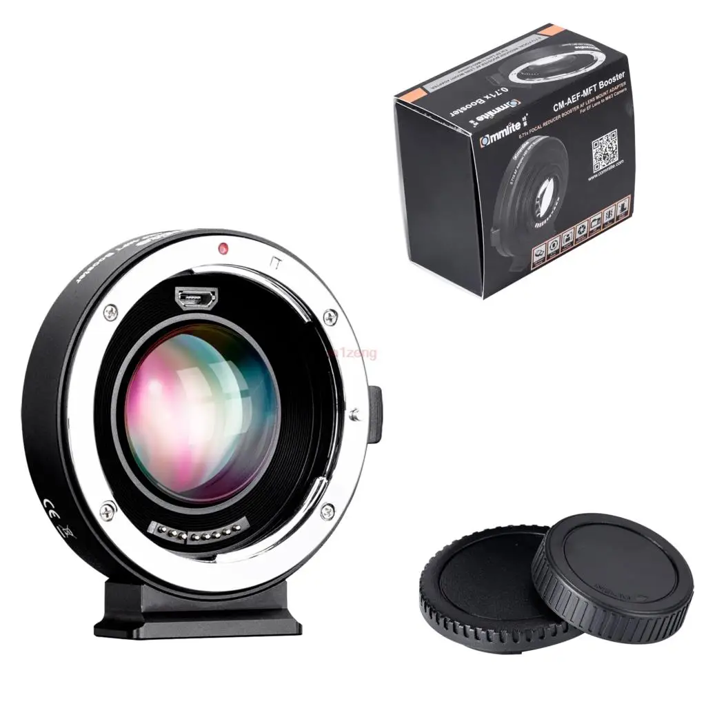 EF-M43 booster 0.71x Auto Focus focal Reducer Adapter ring for canon ef lens to M4/3 GH4 GH5 GF7 GF6 GM1 GX7 EM5 EM1 EM10 camera