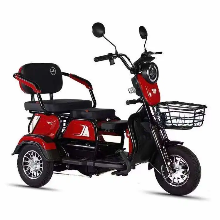 JM Hot Sale 1000W Adult Fashion Electric City Bike Three-Wheel Cargo Tricycle With CE Certification Battery SKD Is Not Included