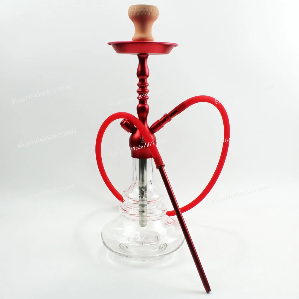 

Large Aluminum Hookah Set, Complete Arabic Shisha with Finished Bowl for Lounge Home Premium Use