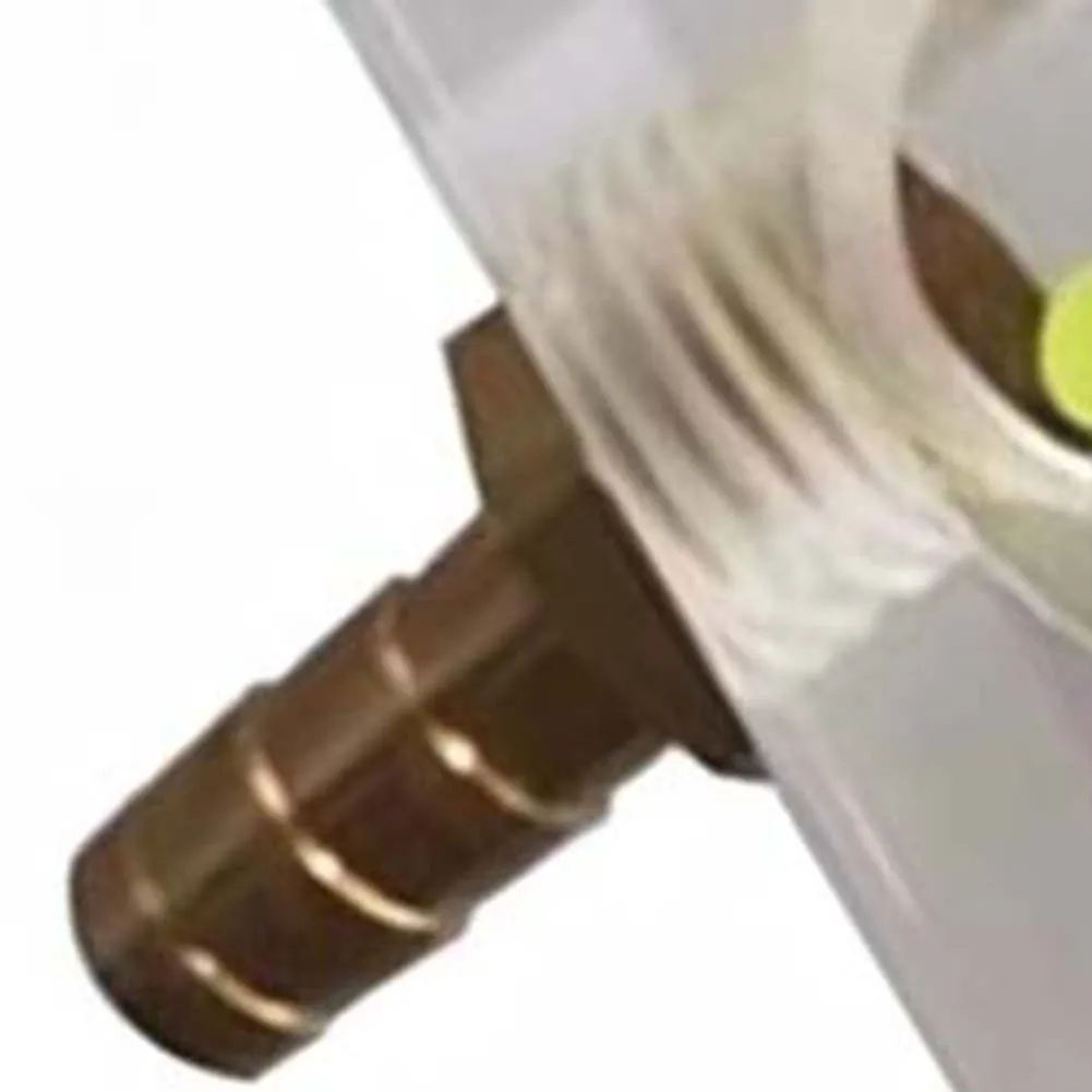 Brass Connector Meter Water Flow Indicator For Water-cooled Applications High-sensitivity Float Ball For PC Water Cooling