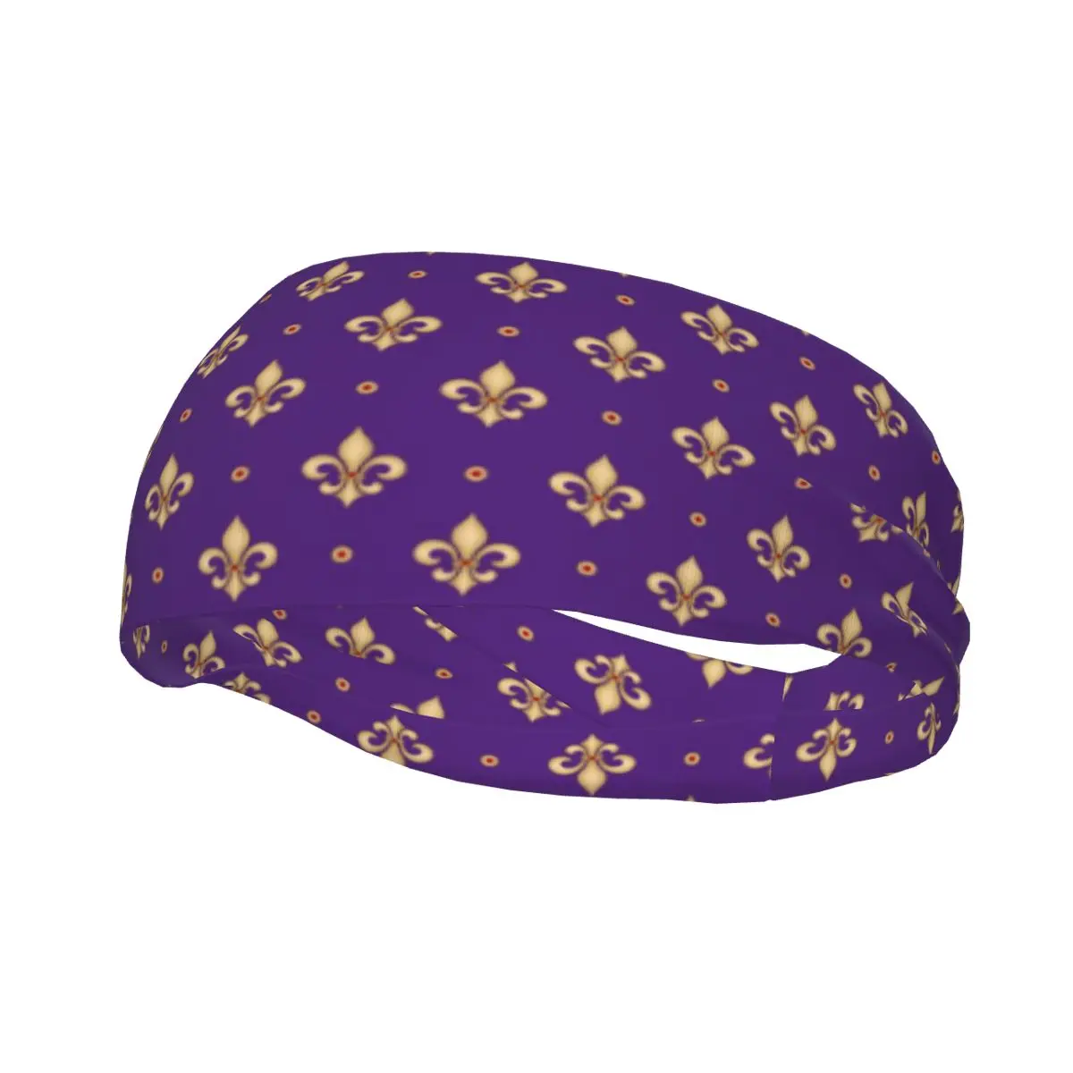 

Sports Sweatband Breathable Headband Sweat Hair Head Band Fleur De Lis Yoga Headband