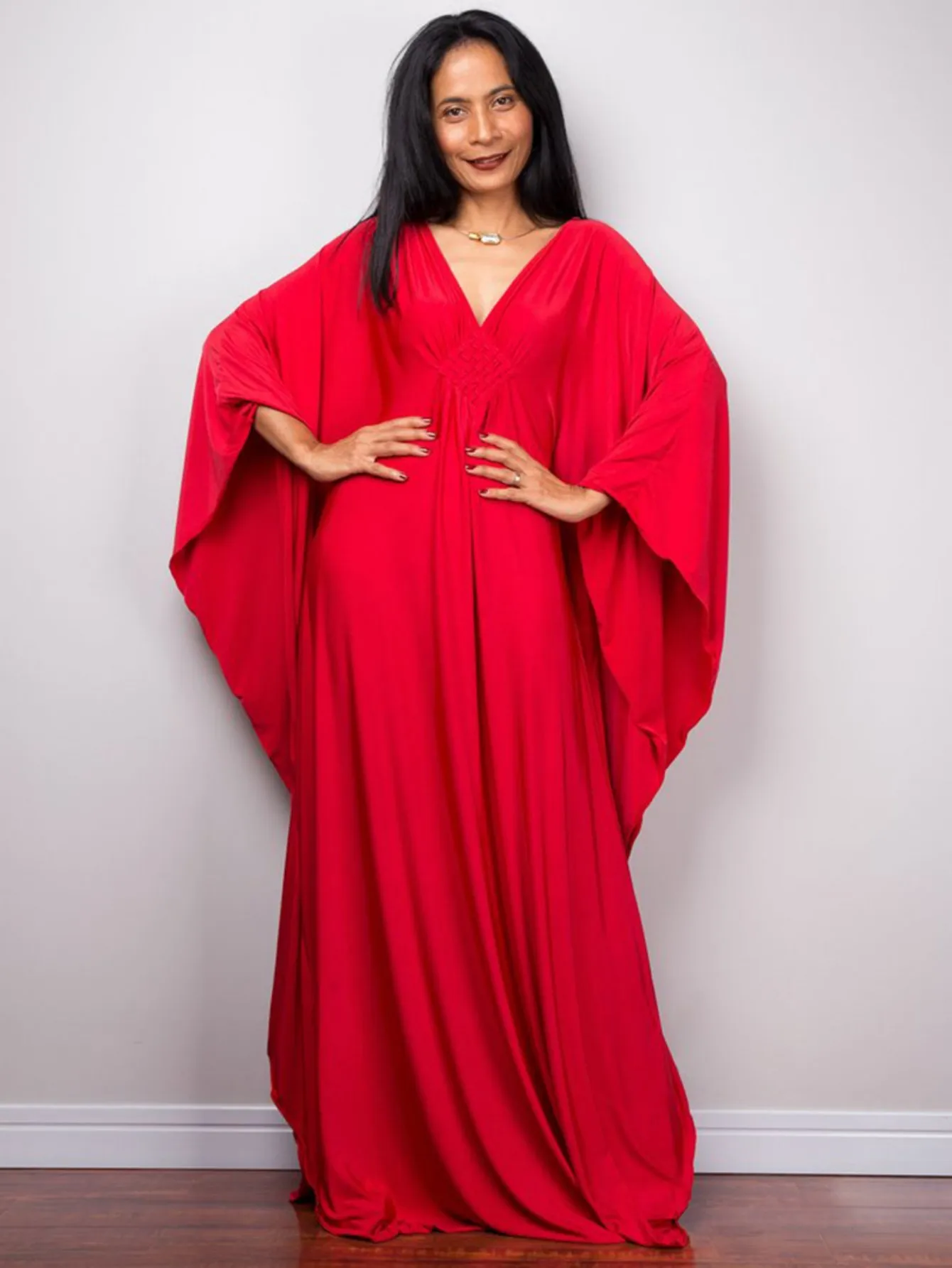 Kaftan Dresses for Women Plus Size Bathing Suit Cover up Vneck Batwing Dress Loose fit Moroccan Caftan mumu Dresses