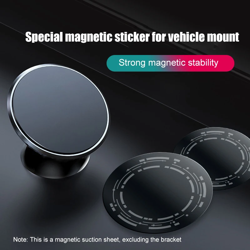 Metal Plate Magnetic Cooler Sticker Thin Cooling Fans Heat Sink Magnetic Holder Plates For Car Phone Holder Disk Iron Sheet