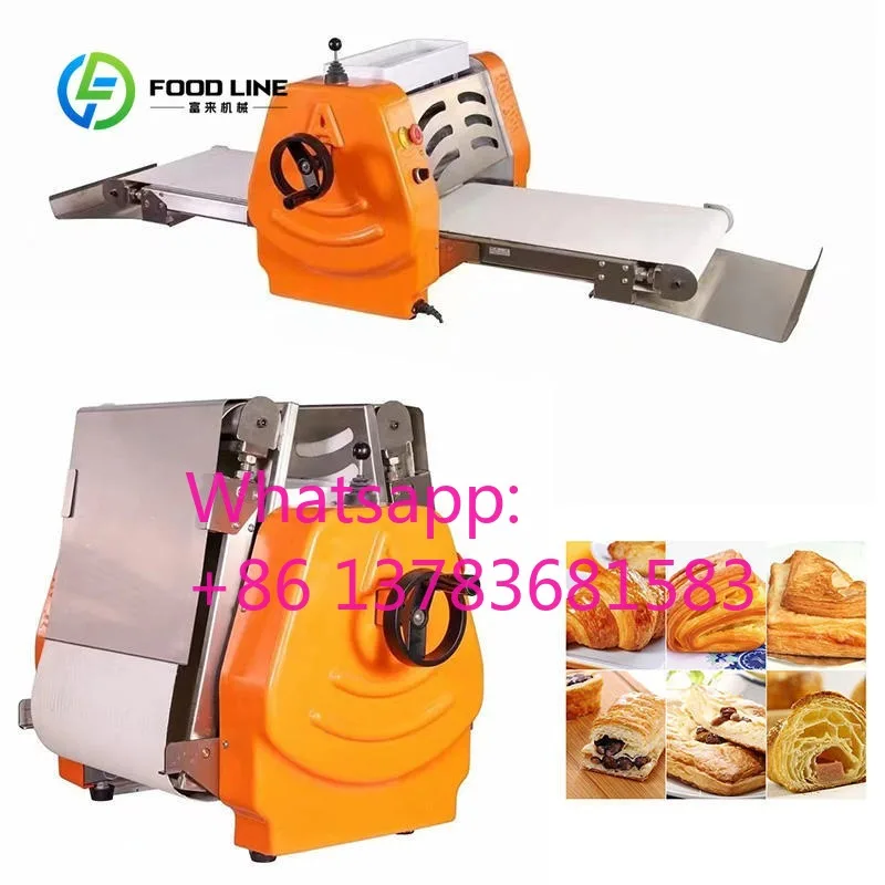 Customized Small Roller Puff Pastry Dough Sheeter Bakery Laminating Machine for Bread Laminator Patisserie 220v Shop Equipment