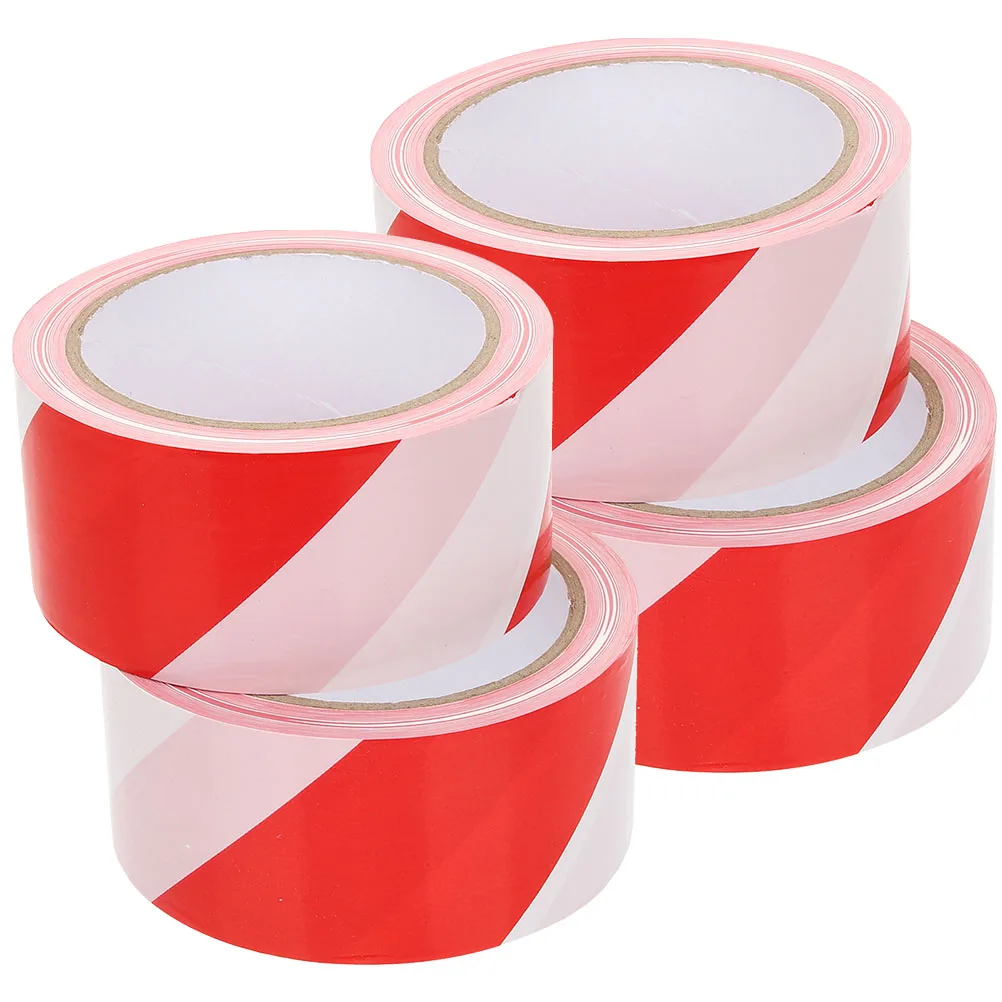 

4pcs Fluorescent Warning Tape 100ft Roll Waterproof Safety Caution Tape for Construction Crime Scene Party Decorations Barricade