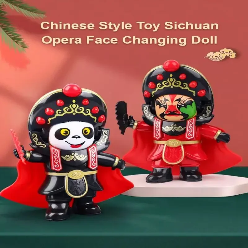 Sichuan Opera Face Changing Doll Ornament Traditional Chinese Opera Face Doll Culture And Art Face Makeup Doll Character Ornamen