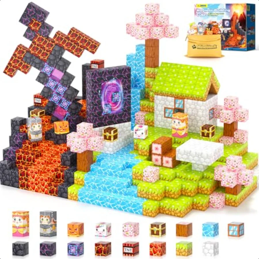 

100 шт. магнитные блоки 1 магнитные строительные блоки для малышей уличные игрушки для детей 48 812 магнитная плитка STEM сенсорные игрушки Монти f