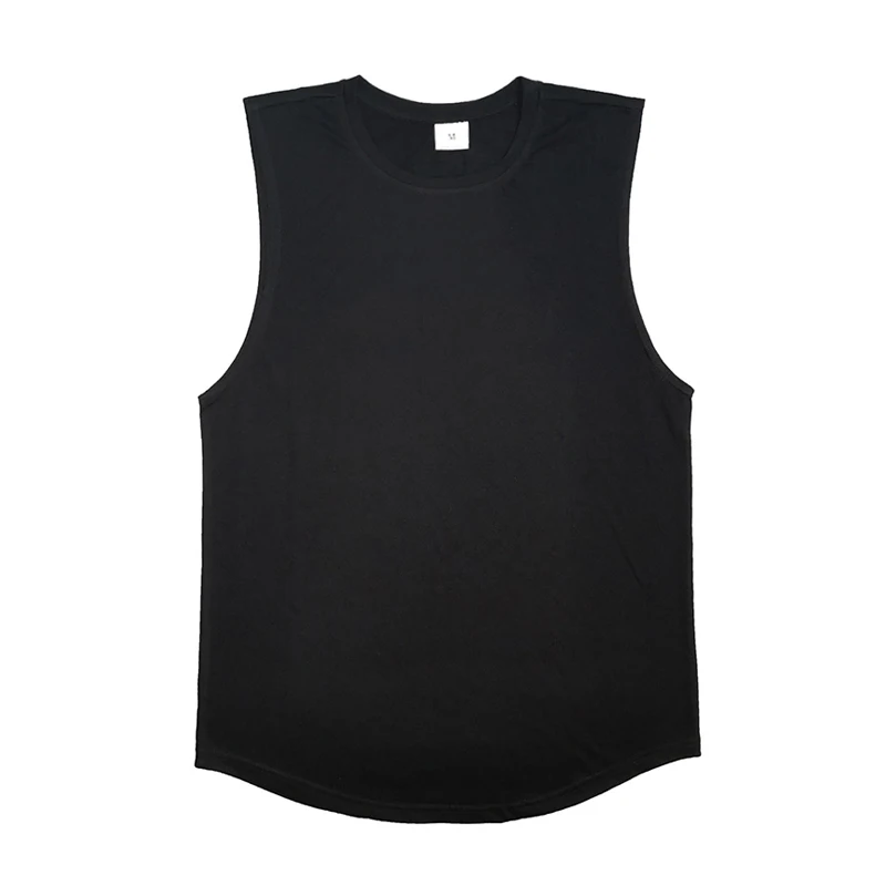 Summer Plain Running Tank Top Men Bodybuilding Singlet Gym Stringer Vests Sleeveless Blank Fitness Clothing Sportwear Muscle Tee