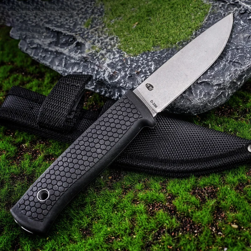 2024 New High Hardness Folding Portable With Wooden Handle, Multi-purpose Camping Survival Stainless Steel Knife EDC