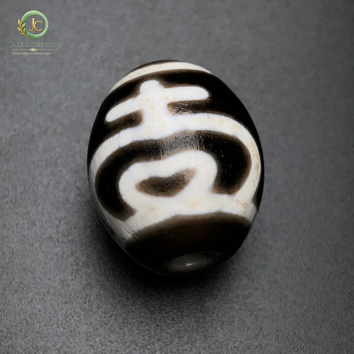 Rare Tibetan Buddhism Agate Aquarius Dzi Bead Amulet Necklace Pendant G3632