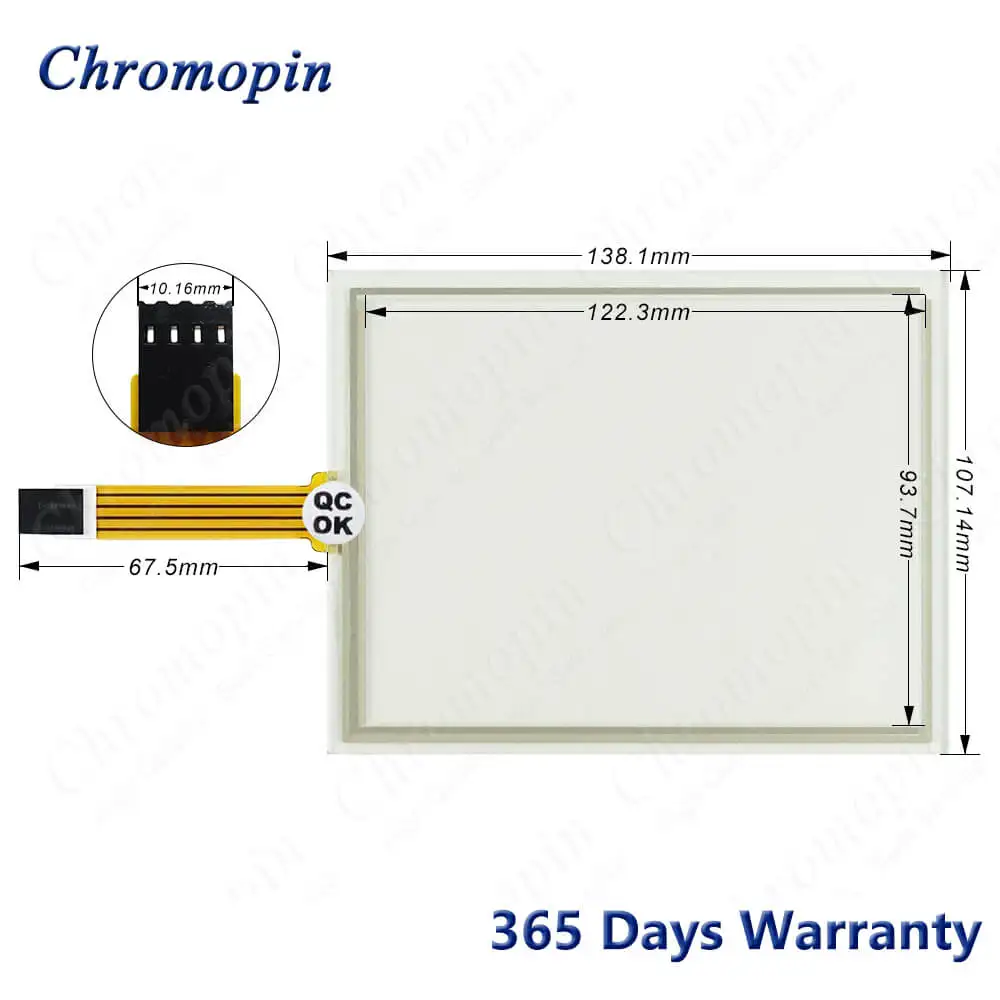 Touch Screen Panel Glass Digitizer for 4PP065.0571-K06 4PP065.0571.K06 4PP065-0571-K06 Touchscreen with Membrane Keypad Keyboard