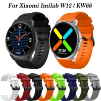 Bracelet Replacement For Imilab KW66 / W12 Smartwatch Soft Silicone Band Wristbands For Huawei Watch GT 2/3 46mm Watchband Strap